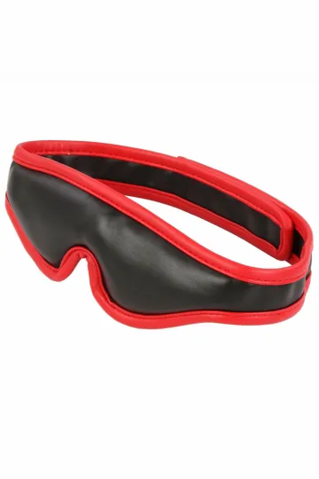 Augenbinde gepolstert schwarz/rot