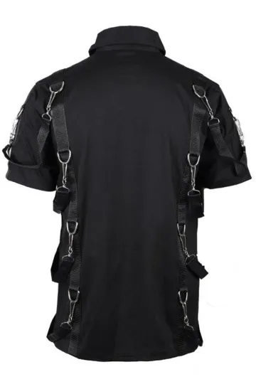 Belt Shirt Denim schwarz