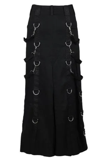 Belt Skirt Denim schwarz