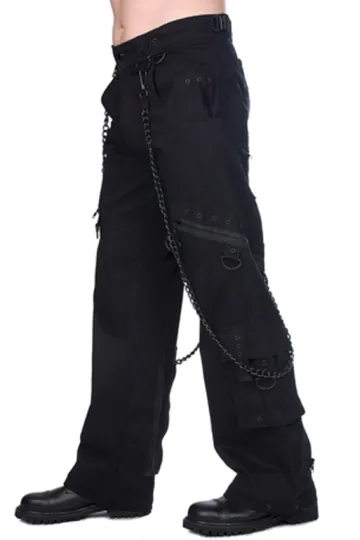 Black Pistol Chain Pants Denim schwarz