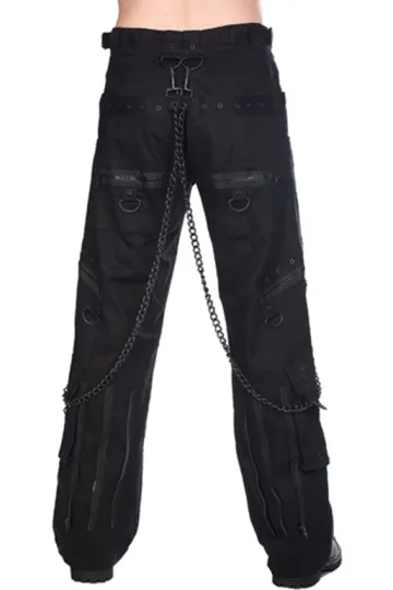 Black Pistol Chain Pants Denim schwarz