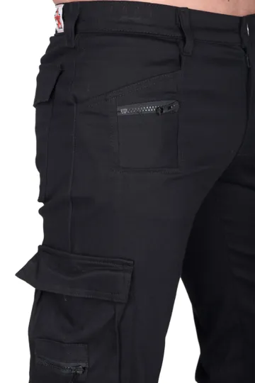 Black Pistol Combat Pants Denim schwarz