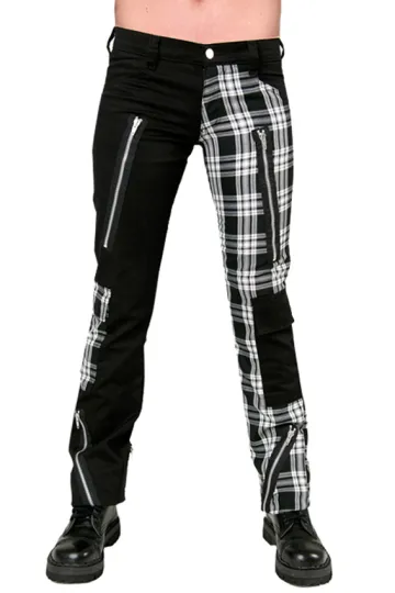 Black Pistol Freak Pants Tartan schwarz/weiß