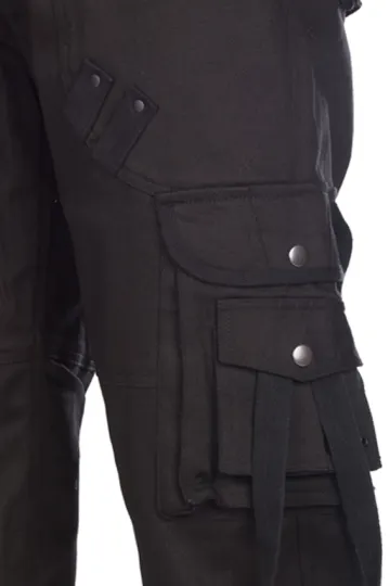 Black Pistol Millitary Short Pants Denim schwarz