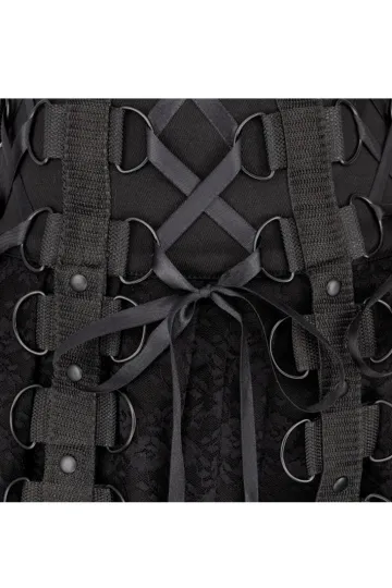 Black Pistol Ring Mini Skirt schwarz