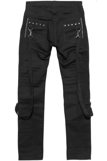 Black Pistol Sew Pants Denim schwarz