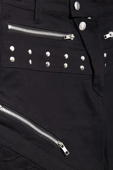 Black Pistol Sew Pants Denim schwarz