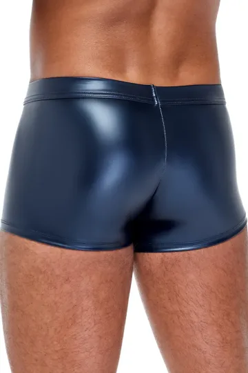 Blaue Pants im trendigen Metallic-Mattlook