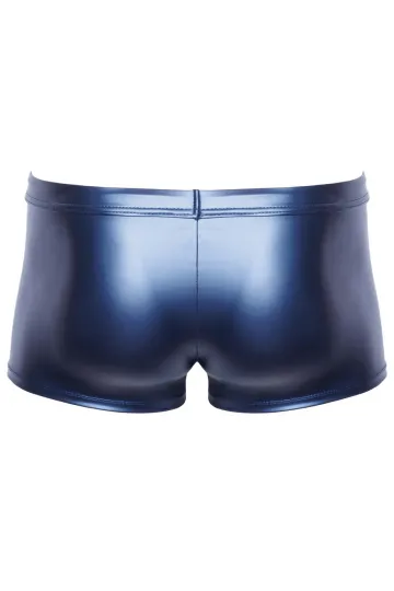 Blaue Pants im trendigen Metallic-Mattlook