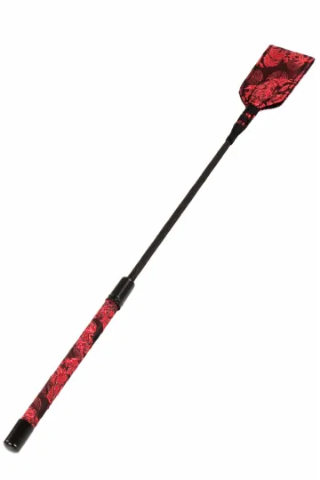 Brokat Gerte schwarz/rot
