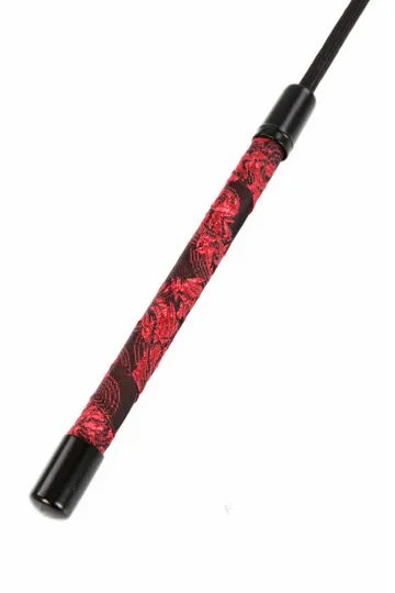 Brokat Gerte schwarz/rot