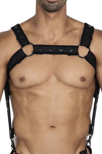 Brust-Harness 05 schwarz