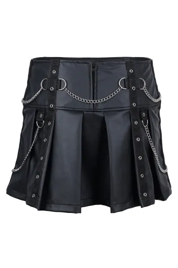 Chain Mini Wetlook schwarz
