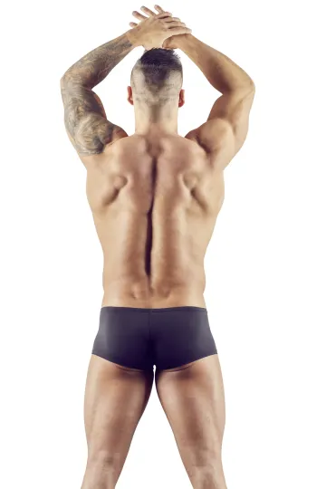 Elastische Pants schwarz mit Druckknopfleiste