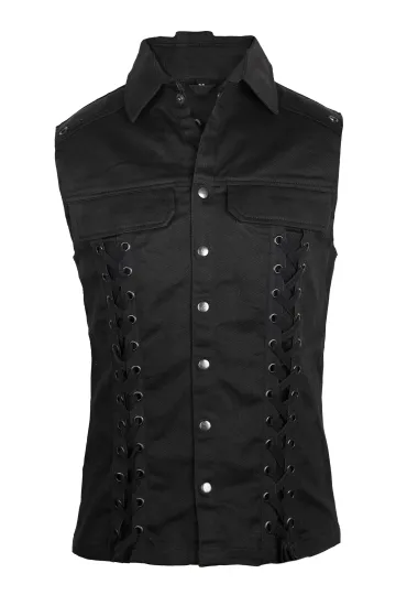 Eye Vest Denim schwarz