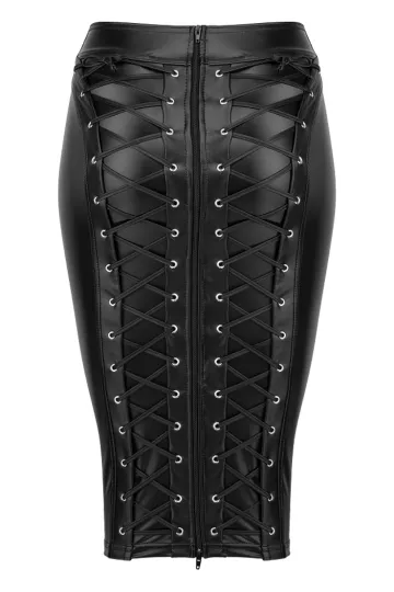 F152 Rock aus Powerwetlook schwarz