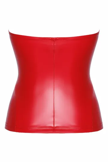 F355 Wetlook Corsagen-Top rot