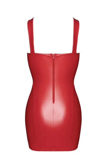 F364 Bombshell Minikleid mit Schnürung rot