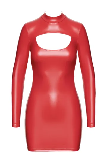 F367 Bombshell Bodycon Minikleid rot