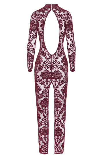 F383 Langes Flockkleid Kink Royal rot F383 Langes Flockkleid Kink Royal rot