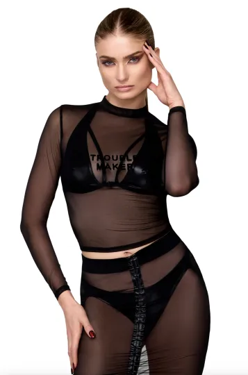 F391 Troublemaker Bralette schwarz