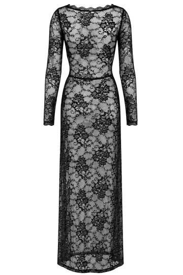 F405 One More Kiss Maxi Gown schwarz