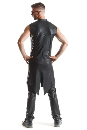 Halblange Herren Weste RMMarco001 schwarz