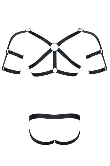Harness SET010 schwarz von Regnes Fetish Planet