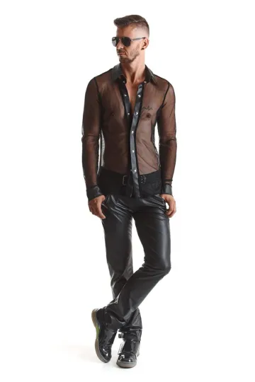 Herren Hemd RMCesare001 schwarz