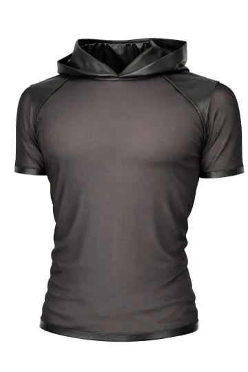 Herren Kapuzen T-Shirt ADGuido001 schwarz