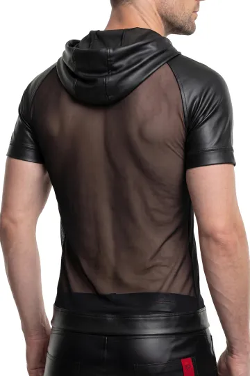 Herren Kapuzen T-Shirt ADMagnus001 schwarz