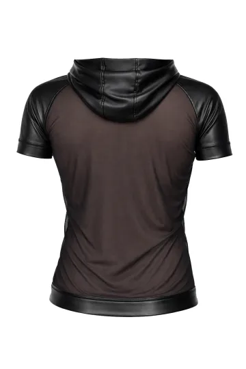 Herren Kapuzen T-Shirt ADMagnus001 schwarz