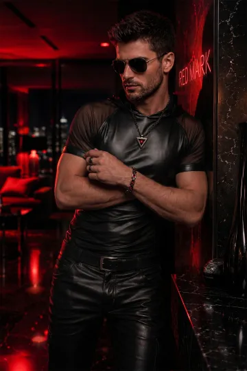Herren Kapuzen T-Shirt ADSolar001 schwarz