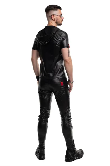 Herren Kapuzen T-Shirt RMEttore001 schwarz