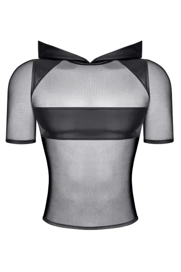 Herren Kapuzen T-Shirt RMIvo001 schwarz