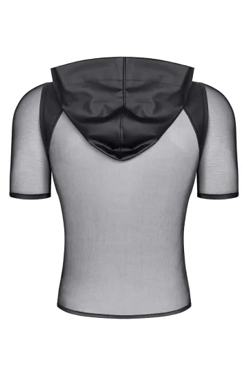 Herren Kapuzen T-Shirt RMIvo001 schwarz