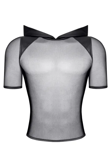 Herren Kapuzen T-Shirt RMTito001 schwarz