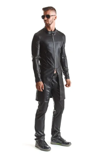 Herren Mantel RMMario001 schwarz