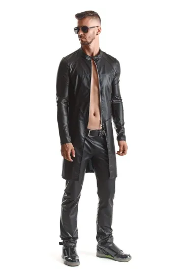 Herren Mantel RMMario001 schwarz