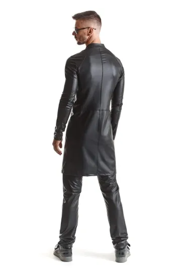 Herren Mantel RMMario001 schwarz