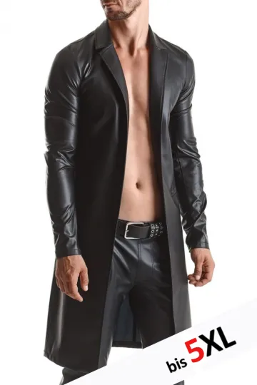 Herren Mantel RMSergio001 schwarz
