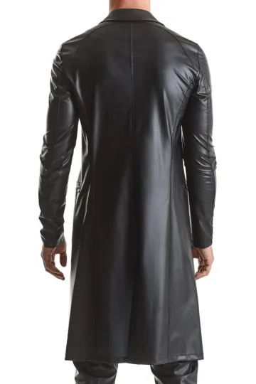 Herren Mantel RMSergio001 schwarz