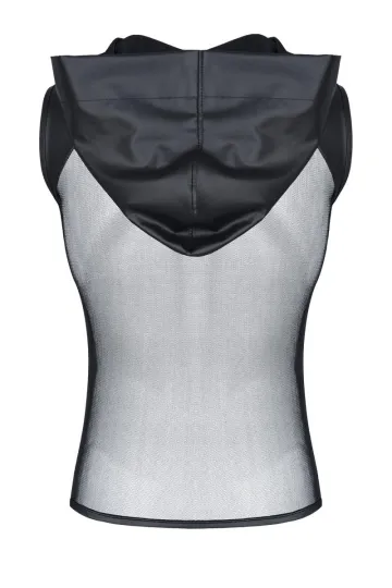 Kapuzen-Shirt TSH005 schwarz von Regnes Fetish Planet