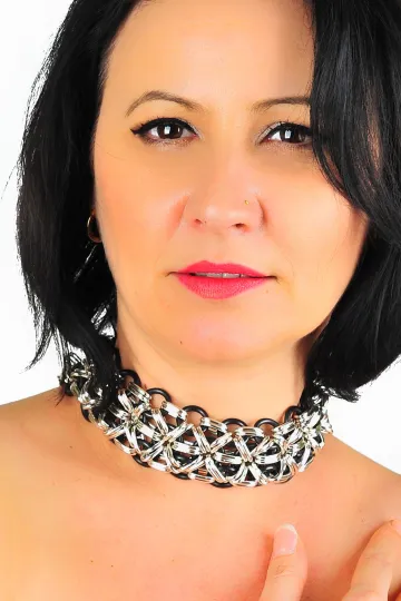 Kette 02 silber/schwarz