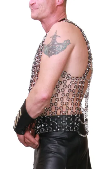 Ketten-Weste 101 silbern/schwarz