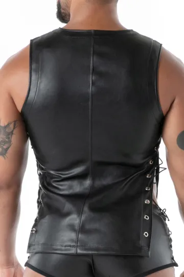 Kinky Laced Tank Top schwarz