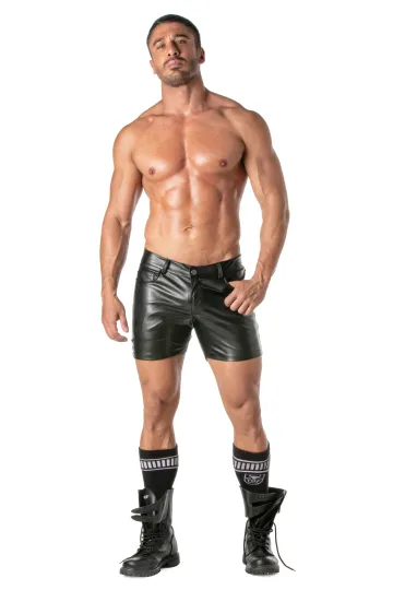 Kinky Mid-Thigh Sexy Shorts schwarz