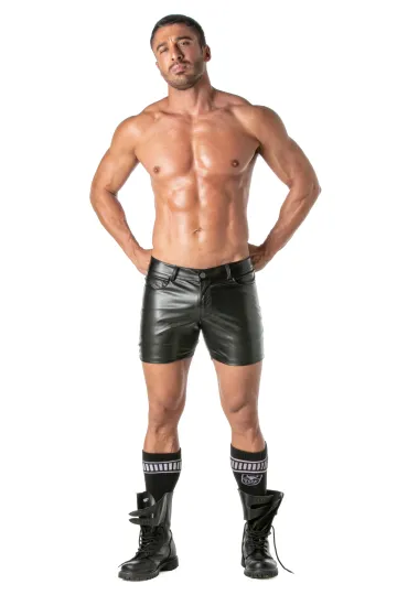 Kinky Mid-Thigh Sexy Shorts schwarz