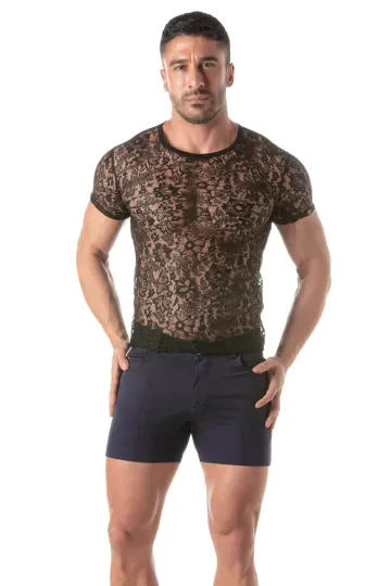 Lace T-Shirt schwarz
