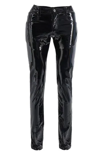 Lack Leggings schwarz